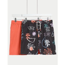 Marks & Spencer 2'li Erkek Çocuk Yüzme Şortu (6-16 Yaş)