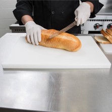 Plastik Kesme Tahtası Levhası Beyaz Renk 30X50X2 cm