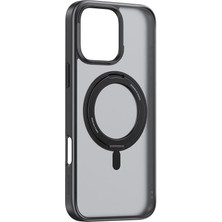 Baseus Ip 16 Pro Max Skyring Series 360 Magnetic Telefon Kılıfı - Siyah