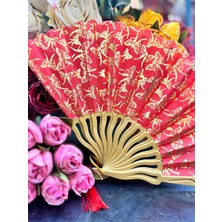 Plastik Desenli Yelpaze