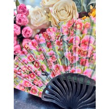 Plastik Desenli Yelpaze