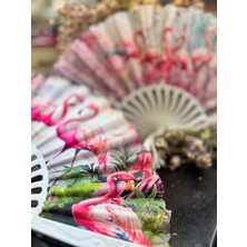 Plastik Desenli Yelpaze