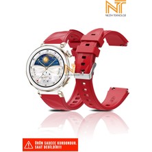 Huawei Watch Gt4 / Gt5 / Gt6 41mm / Gt5 Pro 42mm Uyumlu Silikon Kordon 18mm