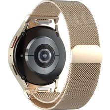 Samsung Watch Fe / 6 / 7 40/44MM - Watch 6 Classic 43/47MM Uyumlu Bas/çıkar Pim Hasır Metal Kordon