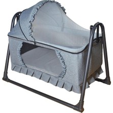 Happy Baby Elit Pratik Keten Beşik - Portatif - Sallanır - Oyuncaklı - Anne Yanı - Bebek Besik