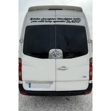 Oto Cam Yazı Sözleri Ticari-Servis-Dolmuş-Panelvan Uzun Sticker Model 24