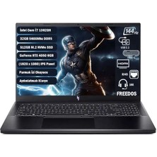 Acer Nitro V 15 I7-13620H 32 GB 512 GB SSD Rtx 4050-6 GB 15.6" Fhd IPS 144Hz Freedos NH.QNBEY.002+325