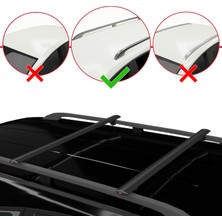 Toyota 4runner (N280) 2010-2024 Arası ile Uyumlu Basıc Model Ara Atkı Tavan Barı Siyah 2 Adet