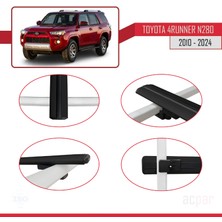 Toyota 4runner (N280) 2010-2024 Arası ile Uyumlu Basıc Model Ara Atkı Tavan Barı Siyah 2 Adet