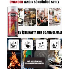 2 Adet Yangın Söndürücü - Yangın Savar Sprey 500ML + 500 ml  Ev - Ofis - Oto Araç   Ateş Boğucu Köpük Tabaka Oluşturur