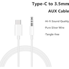 Type-C To Aux Kablo, Type C Aux Çevirici Iphone 15 15PRO 15PROMAX 16 16PRO 16PROMAX Samsung Xiaomi Huawei Tüm Type C Kulaklık Çıkışlı Cihzlara Uyumlu !!! Tak Çalıştır Bluetooth Gerektirmez 030