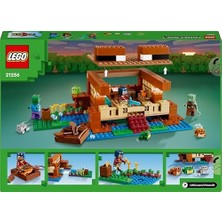 Minecraft Kurbağa Evi 21256-8 Yaş ve Üzeri Macera Oyunları Seven Çocuklar Için Yaratıcı Oyuncak Yapım Seti, Doğum Günü Hediyesi Fikri (400 Parça)