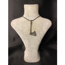 Gümüş Kaplama Viking Balta Kolye – Güç ve Savaşçının Ruhu