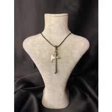 Gümüş Kaplama Balta Tasarım Unisex Kolye – Sıra Dışı ve Şık Aksesuar