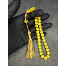 Ip Püsküllü Üst Düzey Sıkma Kehribar Tesbih