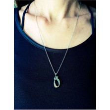 Gümüş Kaplama Ö Harfi Kolye