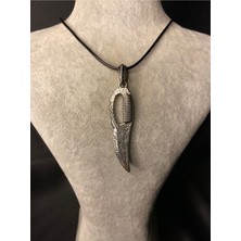 Gümüş Kaplama Unisex Bıçak Kolye
