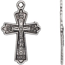 Gümüş Kaplama Hz.isa Temalı Haç Kolye