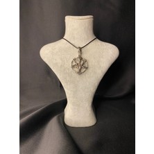 Unisex Gümüş Kaplama Baphomet Kolye – Mistik ve Gotik Tasarım