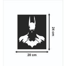 Batman Süper Kahraman Ahşap Duvar Süsü Tablo Hediyelik Eşya Mdf Cnc Kesim Dekoru