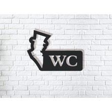 Erkek Wc Ahşap Duvar Yazısı Duvar Süsü Tablo Hediyelik Eşya Mdf Cnc Kesim Dekoru