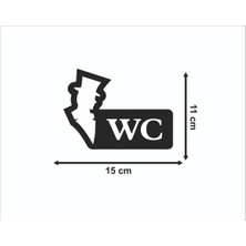 Erkek Wc Ahşap Duvar Yazısı Duvar Süsü Tablo Hediyelik Eşya Mdf Cnc Kesim Dekoru