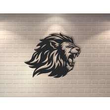 Aslan Ahşap Duvar Süsü Tablo Hediyelik Eşya Mdf Cnc Kesim Dekoru