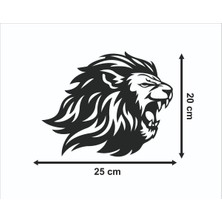 Aslan Ahşap Duvar Süsü Tablo Hediyelik Eşya Mdf Cnc Kesim Dekoru