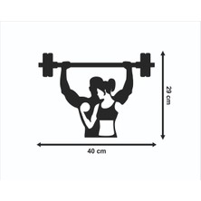Spor Fitness Ahşap Duvar Süsü Tablo Hediyelik Eşya Mdf Cnc Kesim Dekoru