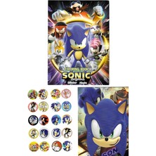 4'lü Set Paw Patrol Pokemon Sonic Arabalar Boyama Kitabı Seti(Boyama, Sticker, Arka Kapak Maske)