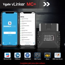 Vlinker Mc+ Ford Bmw Vw Reno Opel Gizli Özellik Açma ve Arıza Tespit Cihazı Ble 4.0 Ios Android