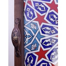 Sharp & Art Seramik Karo'lu 1.kalite Büyük Boy Ahşap Sunum Tepsisi,2 Farklı Model SEÇENEĞIYLE...(43CM-23 Cm)