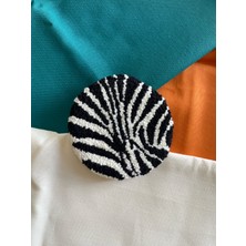 Afrika Serisi Bardak Altlığı - Zebra Desenli Punch Bardak Altlığı
