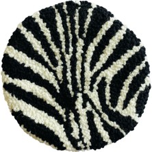 Afrika Serisi Bardak Altlığı - Zebra Desenli Punch Bardak Altlığı