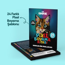 Piksel Mozaik Boyama Kitabı, Sayılarla Kodlamalı Boya Kitabı 24 Farklı Figür 50 Sayfa