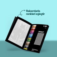 Piksel Mozaik Boyama Kitabı, Sayılarla Kodlamalı Boya Kitabı 24 Farklı Figür 50 Sayfa