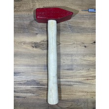 2 kg Demir Çekiç – 38 cm Sap | Kırmızı | Standart Tip Işçilik Çekici