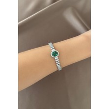 Yeşil Taşlı Su Yolu Bileklik