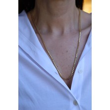 14 Ayar Altın Pullu Zincir 3 mm