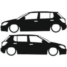 Otomobil Tasarım Oto Sticker Model 18 Siyah 16*6 cm