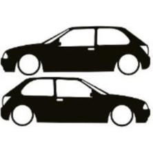 Otomobil Tasarım Oto Sticker Model 16 Siyah 16*6 cm