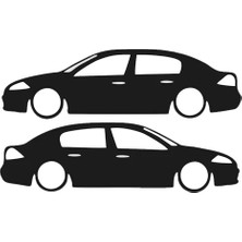 Otomobil Tasarım Oto Sticker Model 24 Siyah 15*5cm