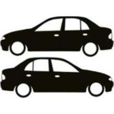 Otomobil Tasarım Oto Sticker Model 14 Siyah 16*6 cm