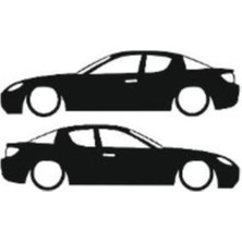 Otomobil Tasarım Oto Sticker Model 20 Siyah 16*6 cm