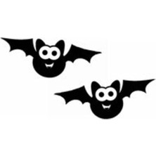 Güzel Büyük Gözler Yarasalar Tasarım Oto Sticker 2 Parça 10*6 cm