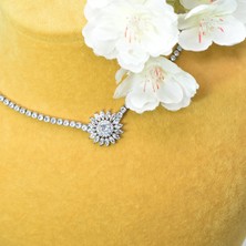 Chainbysilver beyaz güneş modeli Çelik Kolye