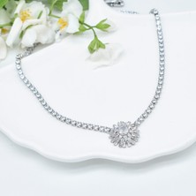 Chainbysilver beyaz güneş modeli Çelik Kolye