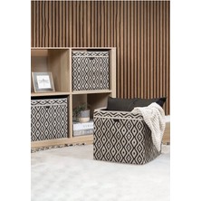 Bohe Raf Düzenleyici & Kare Raf Uyumlu Kutu & Sepet 30 x 30 x 30