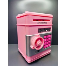 Çelik Kasa Görünümlü Kağıt ve Metal Para Şifreli Kumbara