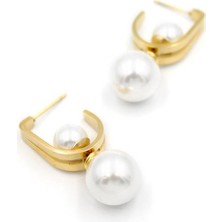 Incili Küpe - Altın